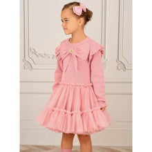Load image into Gallery viewer, Pink Knitted &amp; Tulle &quot;Bliss&quot; Dress