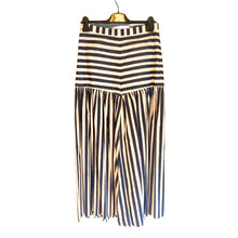 Load image into Gallery viewer, Navy &amp; Ivory Striped Trousers