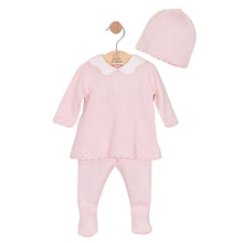Load image into Gallery viewer, Pink Knitted 2 Piece &amp; Hat