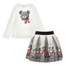 Load image into Gallery viewer, PRE ORDER - Grey Teddy Skirt Set