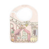 Pink Dollhouse Swaddle & Bib Gift Set