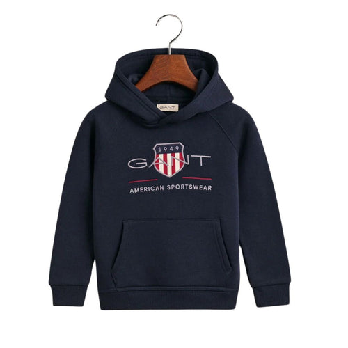 Navy Shield Hoodie