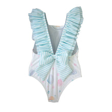 Load image into Gallery viewer, White Aruba Seashells Swimsuit
