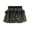 Black & Leopard Print Skirt Set