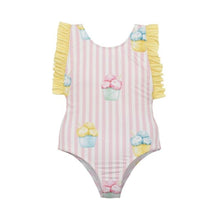 Load image into Gallery viewer, Pink &amp; White Porto Rico Ice Cream Swimsuit