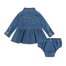 Load image into Gallery viewer, Babies Denim Dress &amp; Knickers