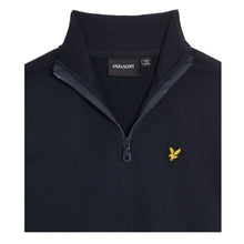Load image into Gallery viewer, Navy 1/4 Zip Logo Sweatshirt