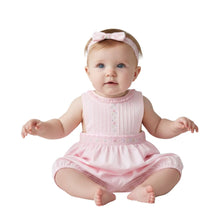 Load image into Gallery viewer, Pale Pink Smocked Romper &amp; Headband