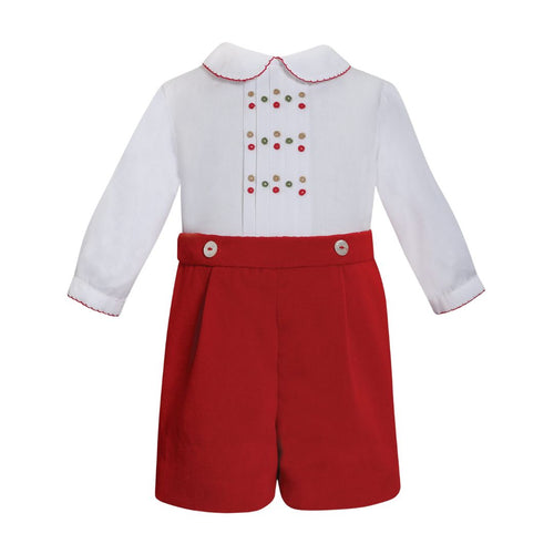 Red & White Short Set