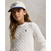 Load image into Gallery viewer, PRE ORDER - Girls White Cable Knit Jumper