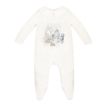 Load image into Gallery viewer, Ivory &amp; Blue "Lumo" Bunny Babygrow Set