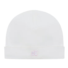 Load image into Gallery viewer, White &amp; Pink Bunny Babygrow &amp; Hat