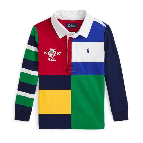 Multicoloured Patchwork Rugby Shirt