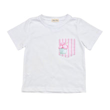 Load image into Gallery viewer, Pink &amp; White Ice Cream Swim Shorts Set