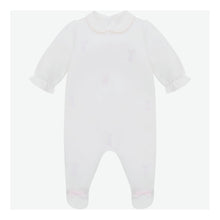 Load image into Gallery viewer, White &amp; Pink Bunny Babygrow &amp; Hat