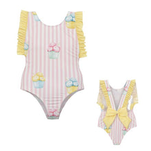 Load image into Gallery viewer, Pink &amp; White Porto Rico Ice Cream Swimsuit