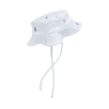 Load image into Gallery viewer, Babies Pale Blue Embroidered Pony's Bucket Hat