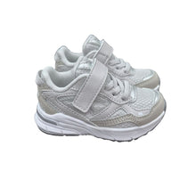 Load image into Gallery viewer, Grey &amp; Silver "Trackster" Velcro Trainers