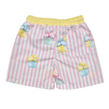 Load image into Gallery viewer, Pink &amp; White Ice Cream Swim Shorts Set