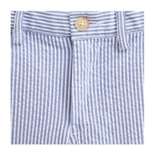 Load image into Gallery viewer, Babys Blue &amp; White Stretch Cotton Shorts