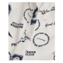 Load image into Gallery viewer, Ivory &amp; Navy Multi Logo Babygrow