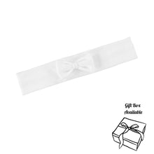 Load image into Gallery viewer, Girls White Bow Headband