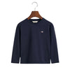 Navy LS Small Logo Top