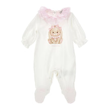 Load image into Gallery viewer, Cream Bunny Babygrow
