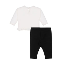 Load image into Gallery viewer, Babies Black &amp; Ivory Legging Set