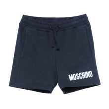 Load image into Gallery viewer, Navy Blue Logo Sweat Shorts