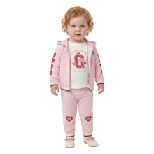 Load image into Gallery viewer, Pink Glitter Hearts Tracksuit