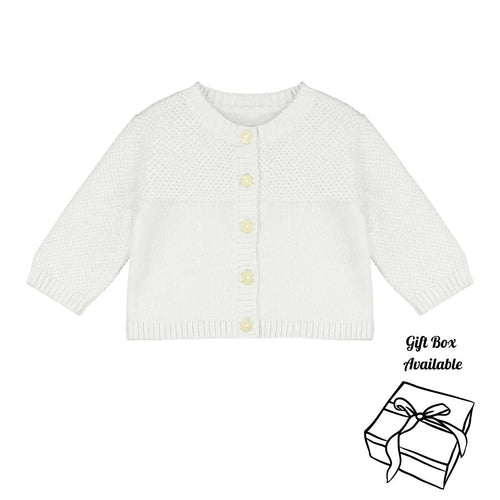 White Knitted Cardigan