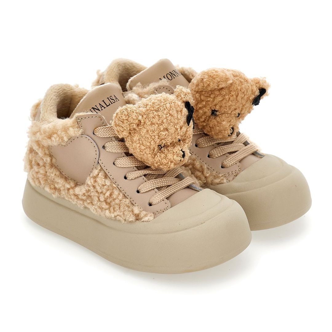 PRE ORDER - Beige Teddy Bear Plush Trainers