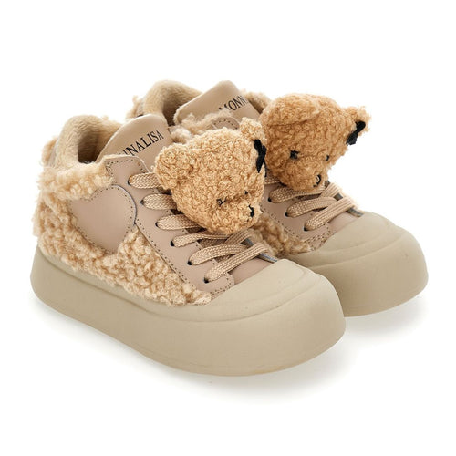 PRE ORDER - Beige Teddy Bear Plush Trainers