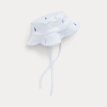 Load image into Gallery viewer, Babies Pale Blue Embroidered Pony's Bucket Hat