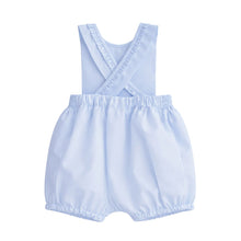 Load image into Gallery viewer, Pale Blue Smocked Romper &amp; Headband