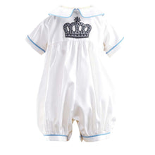 Load image into Gallery viewer, Ivory Crown Prince Romper