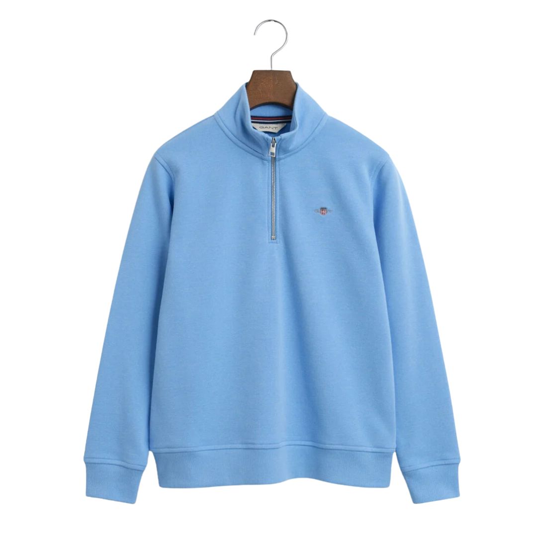Blue Half Zip Sweatshirt