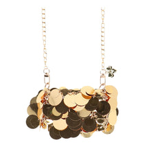 Load image into Gallery viewer, Gold Sequin &quot;Rabaneda&quot; Handbag