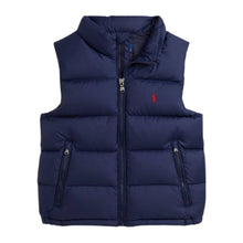 Load image into Gallery viewer, PRE ORDER - Young Boys Navy Quilted Down Gilet