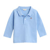 Babies Pale Blue LS Polo Top