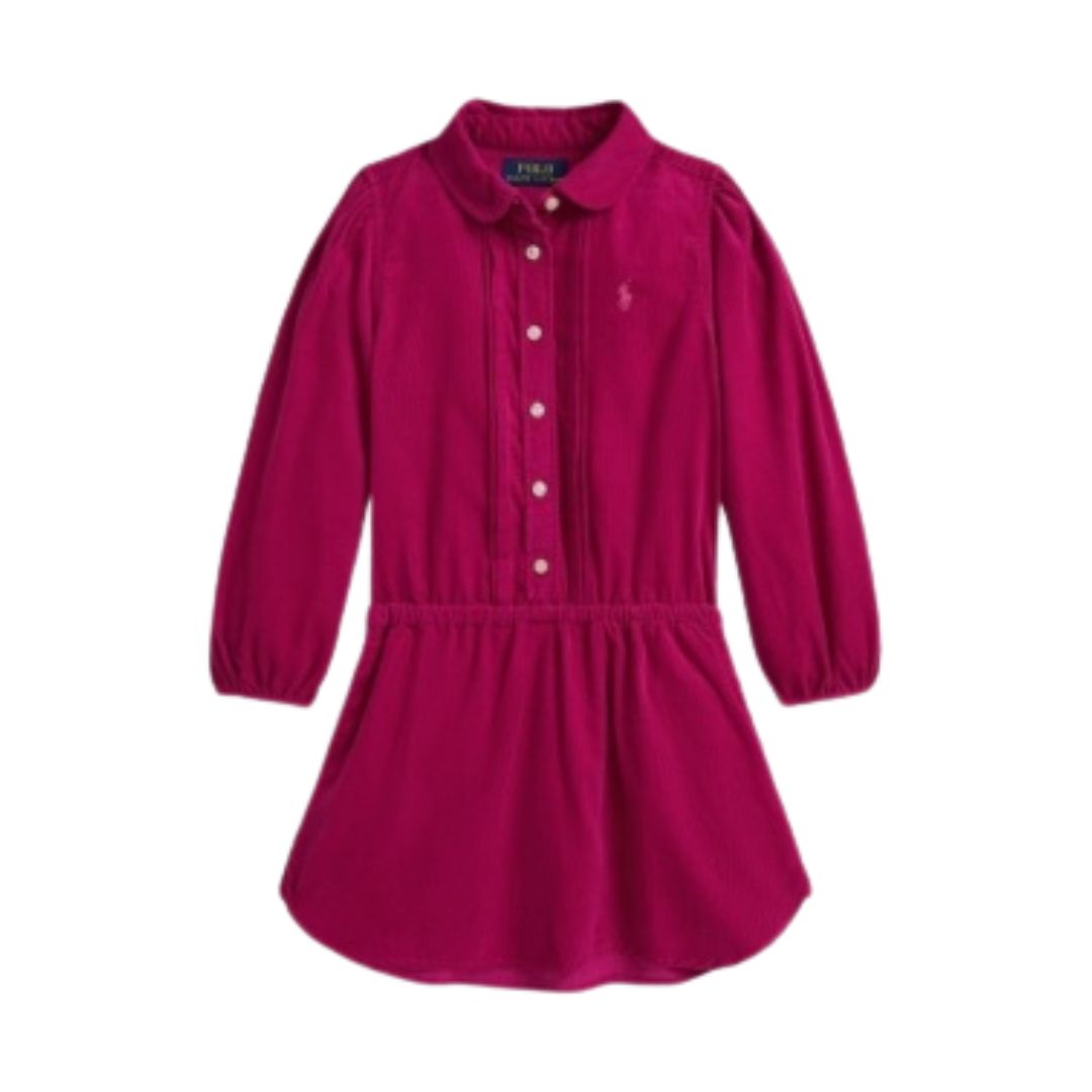Deep Pink Corduroy Dress