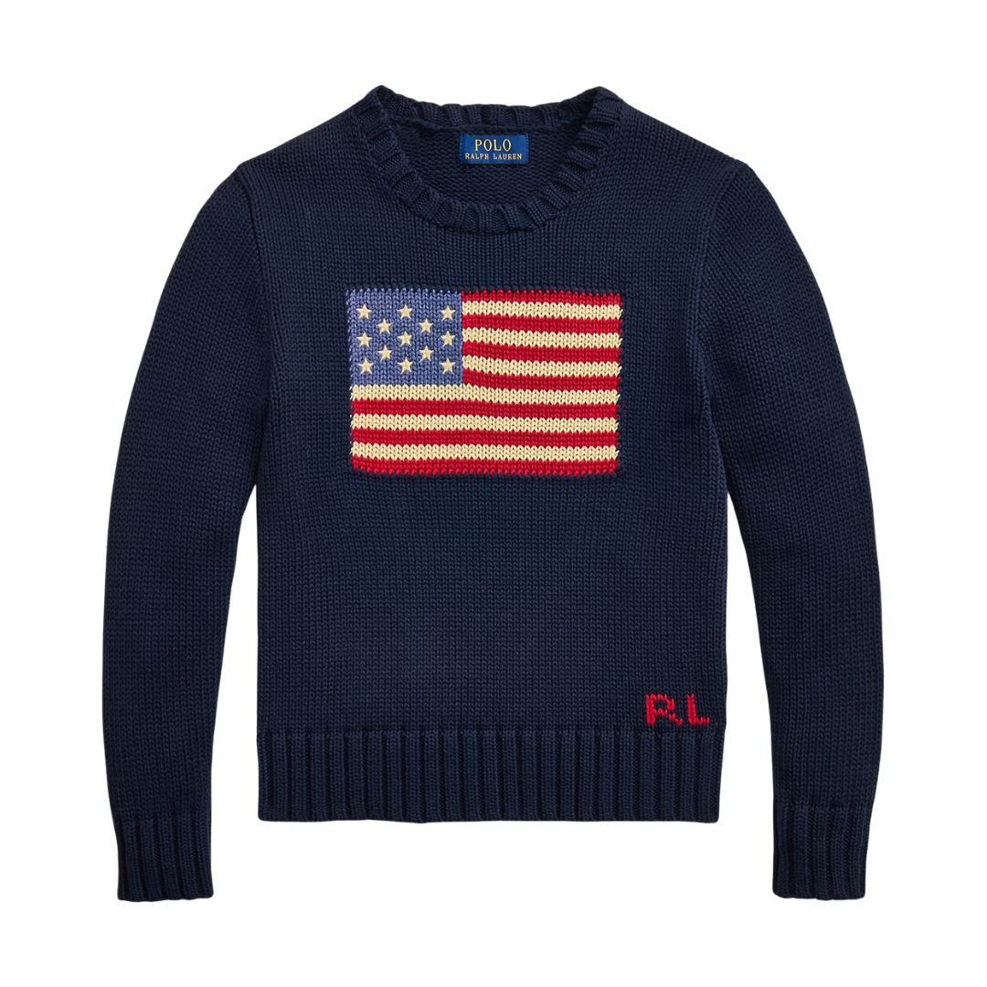 PRE ORDER - Navy Flag Jumper