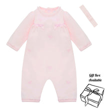 Load image into Gallery viewer, Pink Hearts All In One &amp; Headband