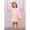 Blush Pink Jacquard Skirt Set