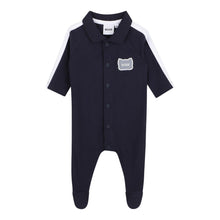 Load image into Gallery viewer, Navy Blue Polo Babygrow