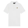 White Logo Polo Top