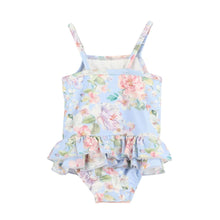 Load image into Gallery viewer, Babies Blue Floral Swimsuit