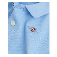 Load image into Gallery viewer, Babies Pale Blue LS Polo Top