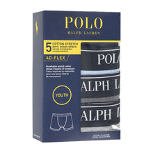 Load image into Gallery viewer, Grey, Blue &amp; Black Boxer Shorts - 5 Pack
